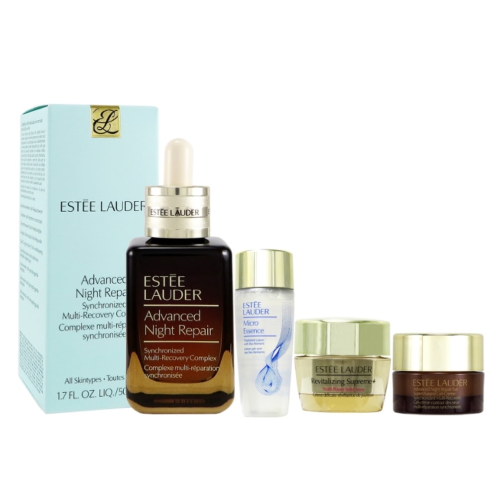 ESTEE LAUDER 雅詩蘭黛 雅詩蘭黛 特潤全方位修護露50ml+原生30ml+亮眼霜5ml+膠原霜15ml