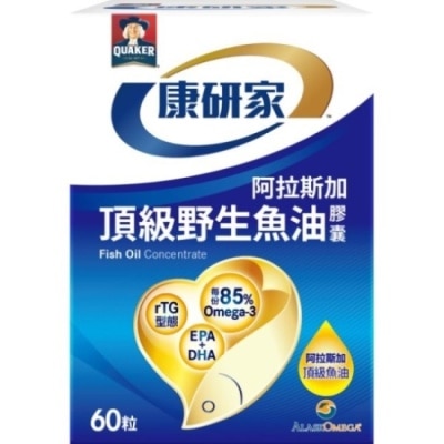 Quaker 桂格 - 桂格康研家頂級野生魚油膠囊60粒