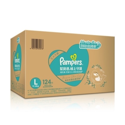 幫寶適PAMPERS 幫寶適極上守護一級幫黏貼L 124片-箱購