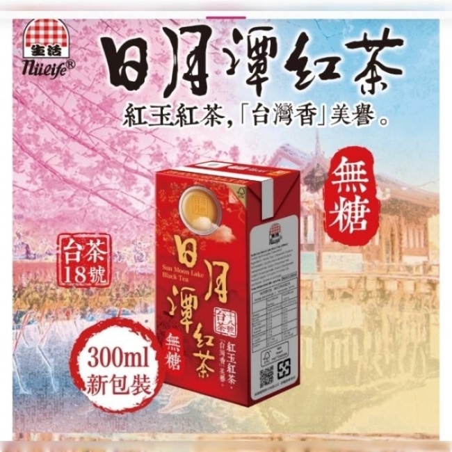 生活日月潭紅茶無糖300ML24入﹘箱購