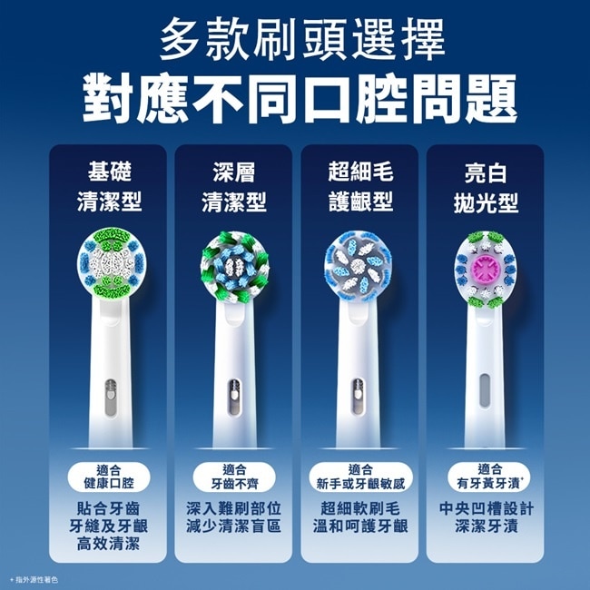 EB60-4超細毛護齦X型刷頭(4入)