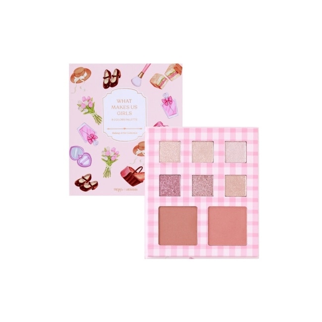 FreshO2 X 泰國彩妝師Ladcha What makes us girls 8colors palette10g