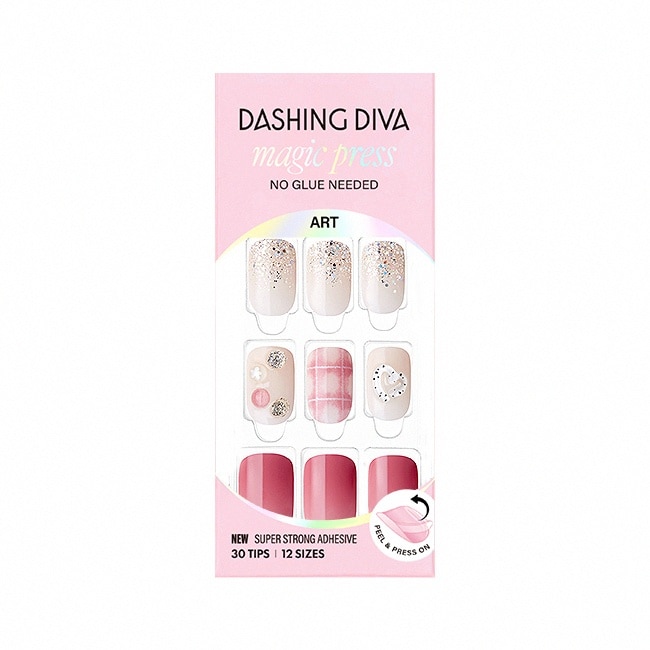 Dashing Diva/M 薄型經典美甲片-愛戀玫瑰-30片