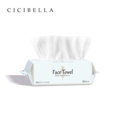 CICIBELLA CICIBELLA抽取式洗臉巾60抽-加厚版