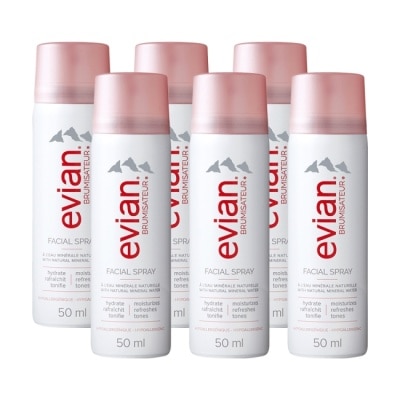 evian 愛維養 evian 天然礦泉護膚保濕噴霧 50ml-6入
