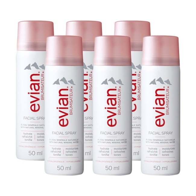 evian 天然礦泉護膚保濕噴霧 50ml-6入