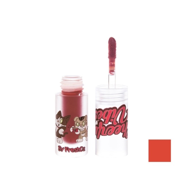 FreshO2 X 薛妞妞x小貓 永恆星光六胜肽豐潤水感唇釉-02辣個美唇 1.5g