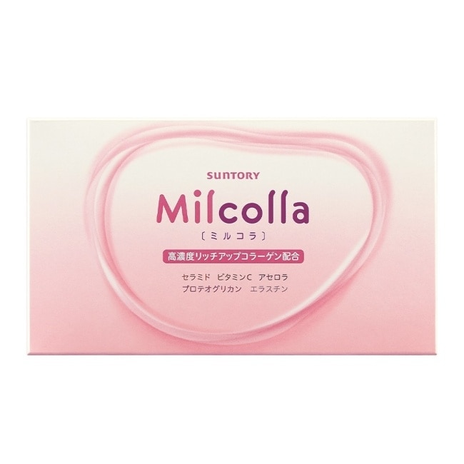 三得利Milcolla 蜜露珂娜 15包/盒(膠原蛋白、維生素C、牛乳賽洛美、蛋白聚醣)