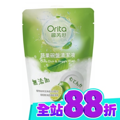 Orita歐芮坦 歐芮坦蔬果碗盤清潔液補充包500ml image