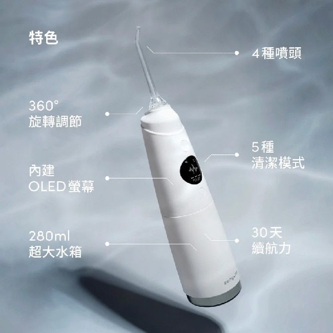 Waterflosser Pro 專業沖牙機(耀眼白)