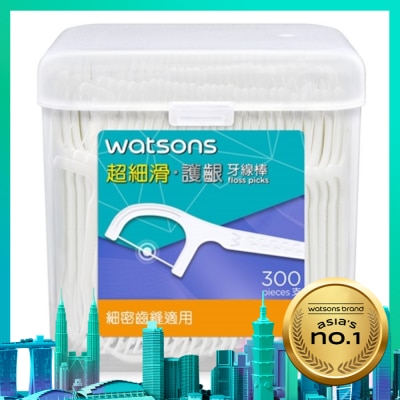 Watsons 屈臣氏 屈臣氏超細滑護齦牙線棒300支(散裝)
