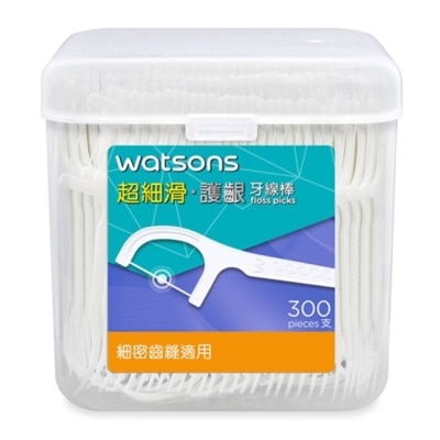 Watsons 屈臣氏 屈臣氏超細滑護齦牙線棒300支(散裝)
