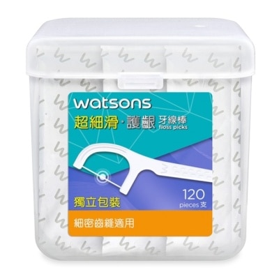 Watsons 屈臣氏 屈臣氏超細滑護齦牙線棒120支(獨立包裝)