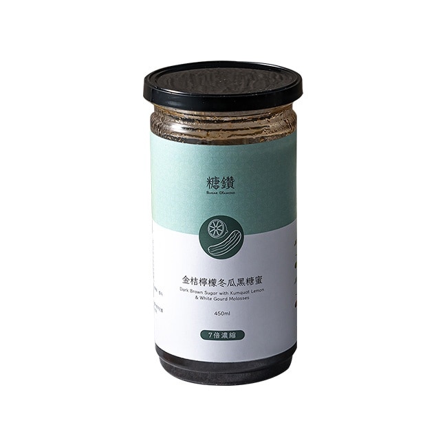 【糖鑽】金桔檸檬冬瓜黑糖蜜沖泡飲品x3罐(450ml/罐)