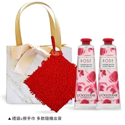 L OCCITANE L’OCCITANE 歐舒丹 經典護手霜雙入組(30MLX2)-玫瑰X2-國際航空版