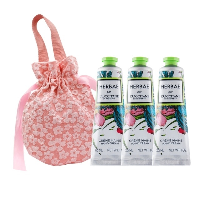 L’OCCITANE 歐舒丹 經典護手霜30MLX3禮袋組-原野之心X3-專櫃公司貨