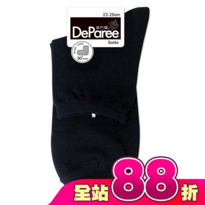 DEPAREE蒂巴蕾 - 蒂巴蕾 Socks直角襪-DP22085黑