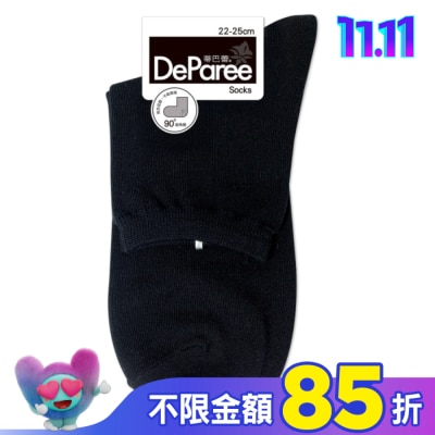 DEPAREE蒂巴蕾 蒂巴蕾 Socks直角襪-DP22085黑