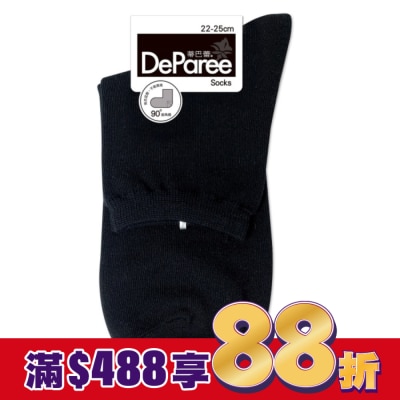 DEPAREE蒂巴蕾 蒂巴蕾 Socks直角襪-DP22085黑