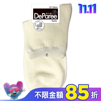 DEPAREE蒂巴蕾 蒂巴蕾 Socks直角襪-DP22085米白