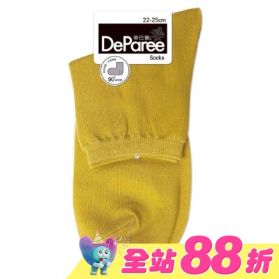 DEPAREE蒂巴蕾 - 蒂巴蕾 Socks直角襪-DP22085葉黃
