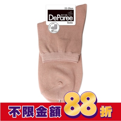 DEPAREE蒂巴蕾 蒂巴蕾 Socks直角襪-DP22085淡粉