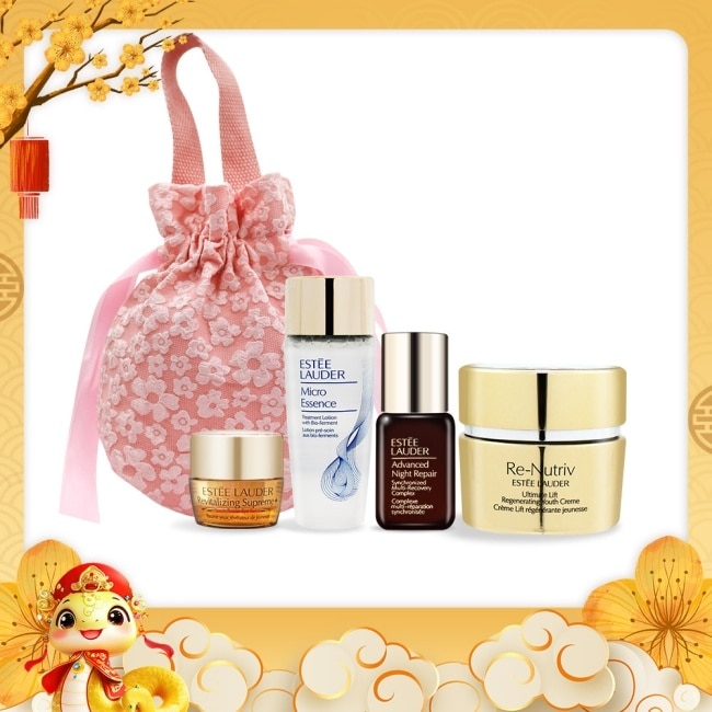 ESTEE LAUDER 雅詩蘭黛 年輕肌底保濕修護組[特潤+原生露+眼霜+乳霜]-新年情人禮品-公司貨