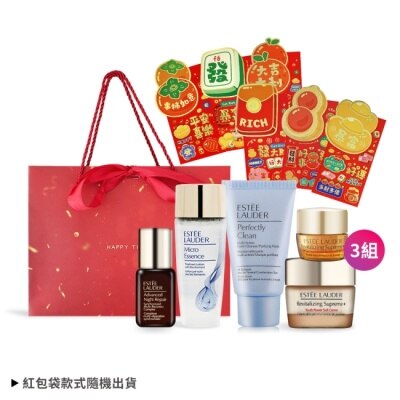 ESTEE LAUDER 雅詩蘭黛 ESTEE LAUDER 雅詩蘭黛 年輕煥采旅行三入組送紅包袋+禮袋-新年情人禮品-專櫃公司貨