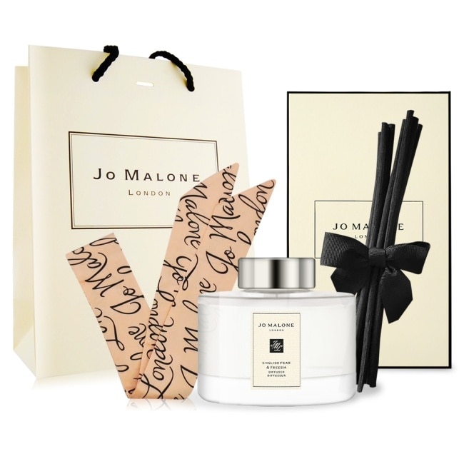 Jo Malone 絲巾擴香組-英國梨與小蒼蘭(165ml)-國際航空版