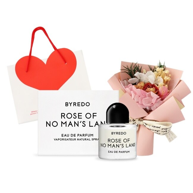 BYREDO 花束祝福香水組(無人之境8ml+永生花祝福花束+精美禮袋)-國際航空版