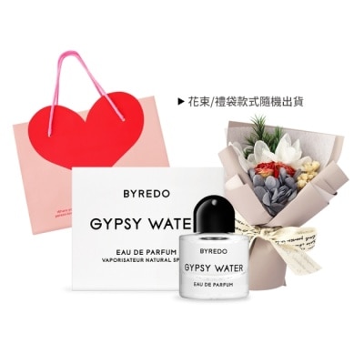 BYREDO BYREDO 花束祝福香水組(吉普賽之水8ml+永生花祝福花束+精美禮袋)-國際航空版