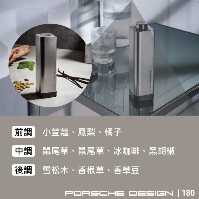 Porsche Design 保時捷銀色大道男性淡香水 50ml (180)