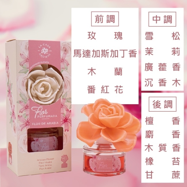 LA CASA 西班牙花之舞頂級居家擴香 (沙漠玫瑰) 65ml