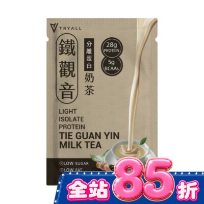 TRYALL - Tryall 分離蛋白乳清-light鐵觀音奶茶(36g) image