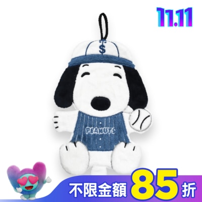 MORINO 摩力諾 史努比棒球造型擦手巾24x33cm