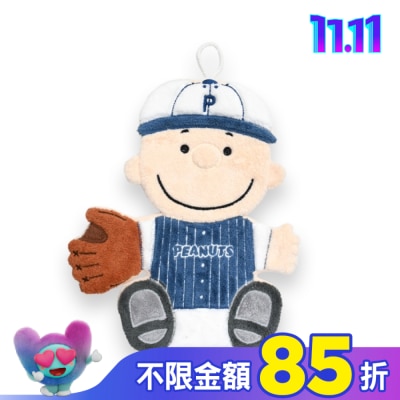 MORINO 摩力諾 查理布朗棒球造型擦手巾