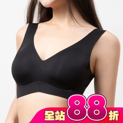DEPAREE蒂巴蕾 - 蒂巴蕾寬肩無痕冰絲內衣-BW5101L黑