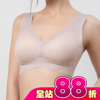 DEPAREE蒂巴蕾 - 蒂巴蕾寬肩無痕冰絲內衣-BW5101L藕膚