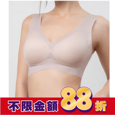 DEPAREE蒂巴蕾 蒂巴蕾寬肩無痕冰絲內衣-BW5101L藕膚