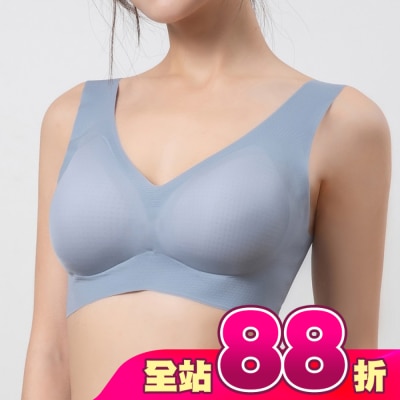 DEPAREE蒂巴蕾 - 蒂巴蕾寬肩無痕冰絲內衣-BW5101L鴿子藍
