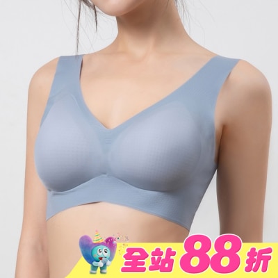 DEPAREE蒂巴蕾 - 蒂巴蕾寬肩無痕冰絲內衣-BW5101L鴿子藍