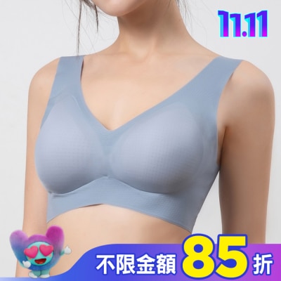 DEPAREE蒂巴蕾 蒂巴蕾寬肩無痕冰絲內衣-BW5101L鴿子藍