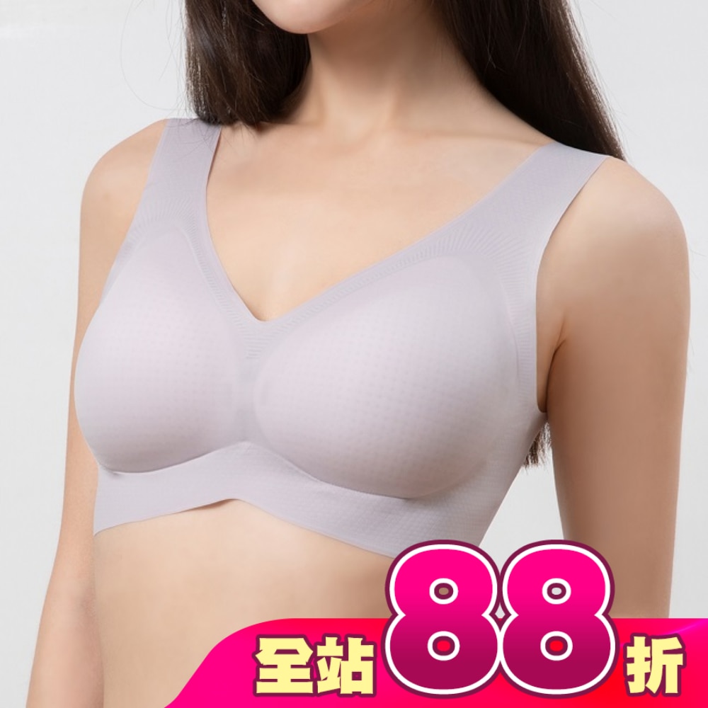 蒂巴蕾寬肩無痕冰絲內衣-BW5101L藕紫