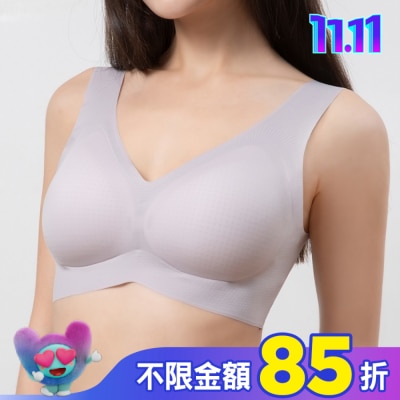 DEPAREE蒂巴蕾 蒂巴蕾寬肩無痕冰絲內衣-BW5101L藕紫