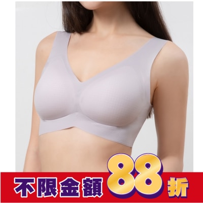 DEPAREE蒂巴蕾 蒂巴蕾寬肩無痕冰絲內衣-BW5101L藕紫