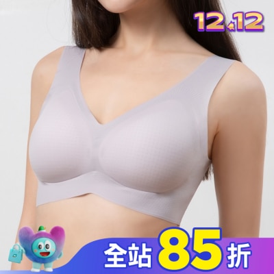 DEPAREE蒂巴蕾 蒂巴蕾寬肩無痕冰絲內衣-BW5101L藕紫