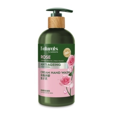 Naturals by Watsons Naturals 玫瑰逆齡洗手乳400ml