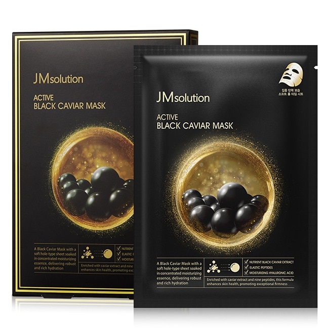 JMsolution黑鑽魚子潤彈保濕面膜10入