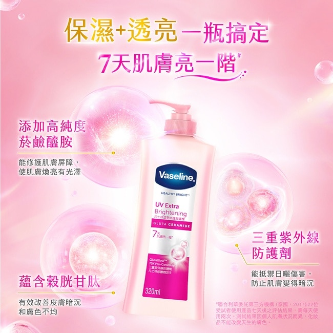 凡士林透亮修護潤膚露320ML(身體乳液)