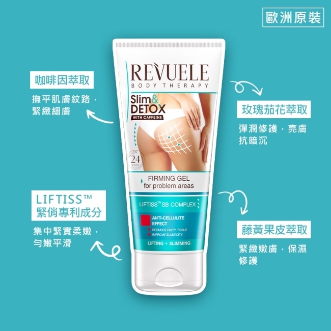 REVUELE瑞膚露 咖啡因緊實S美形凝膠200ml